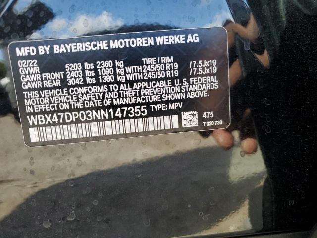 WBX47DP03NN147355 BMW X3 Sdrive30i