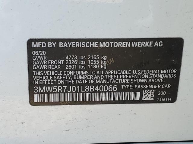 3MW5R7J01L8B40066 BMW 330XI