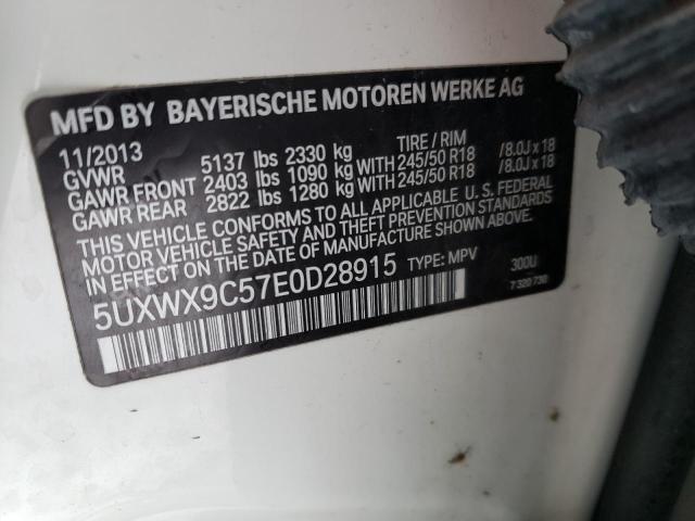 5UXWX9C57E0D28915 BMW X3 Xdrive28i
