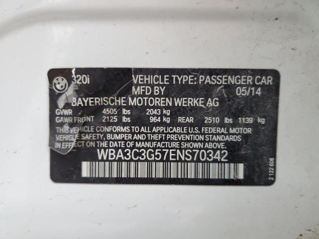WBA3C3G57ENS70342 BMW 320 I Xdrive