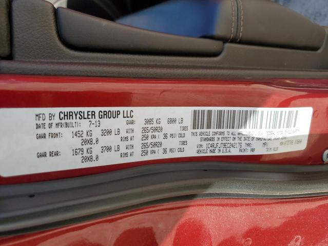 1C4RJFJT9EC242176 Jeep Grand Cherokee Summit