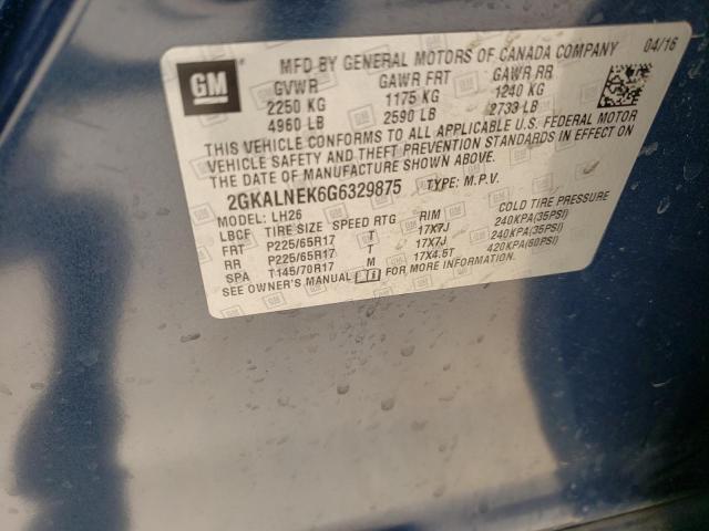 2GKALNEK6G6329875 GMC Terrain Sle