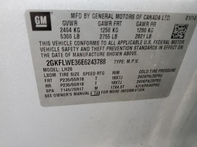 2GKFLWE36E6243788 GMC Terrain Sle
