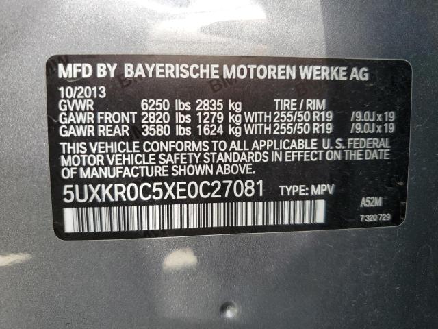 5UXKR0C5XE0C27081 BMW X5 Xdrive35i