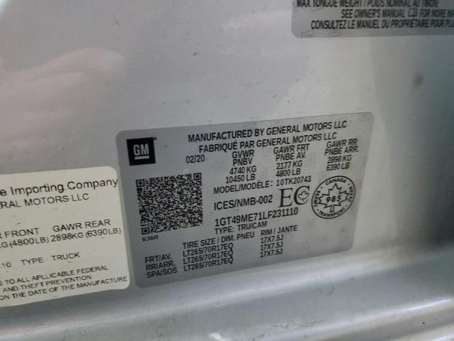 1GT49ME71LF231110 GMC Sierra K2500 Sle