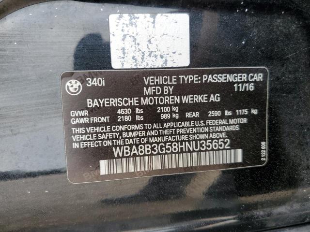 WBA8B3G58HNU35652 BMW 340 I
