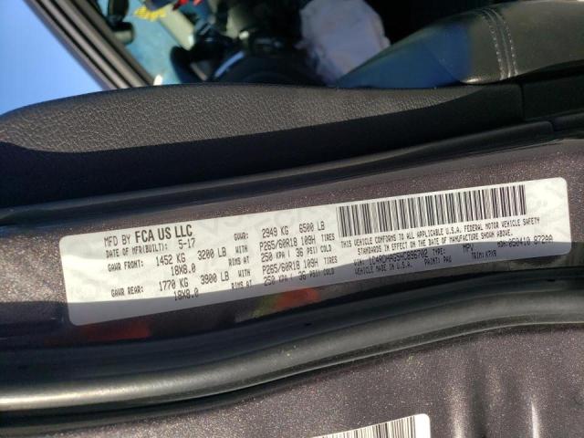 1C4RDHAG5HC896702 Dodge Durango Sxt
