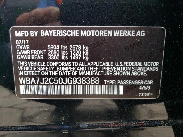 WBA7J2C50JG938388 BMW 740 Xe