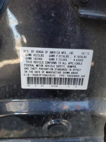19UDE2F72GA009050 Acura Ilx Premium Tech
