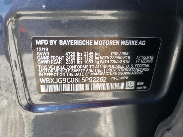 WBXJG9C06L5P92262 BMW X1 Xdrive28i