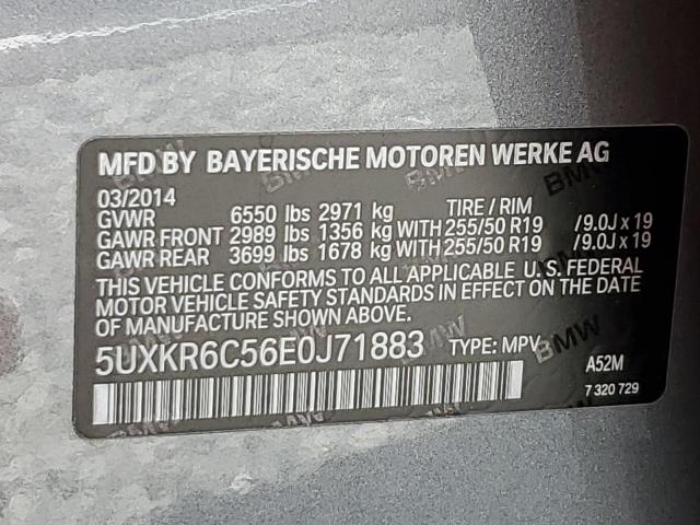5UXKR6C56E0J71883 BMW X5 Xdrive50i