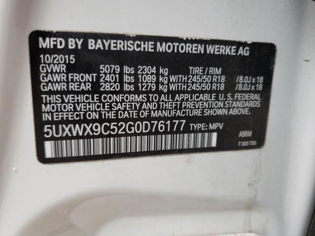 5UXWX9C52G0D76177 BMW X3 Xdrive28i