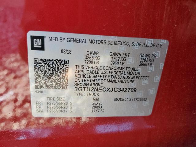 3GTU2NECXJG342709 GMC Sierra K1500 Slt