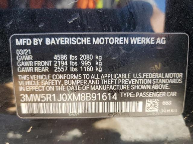 3MW5R1J0XM8B91614 BMW 330I