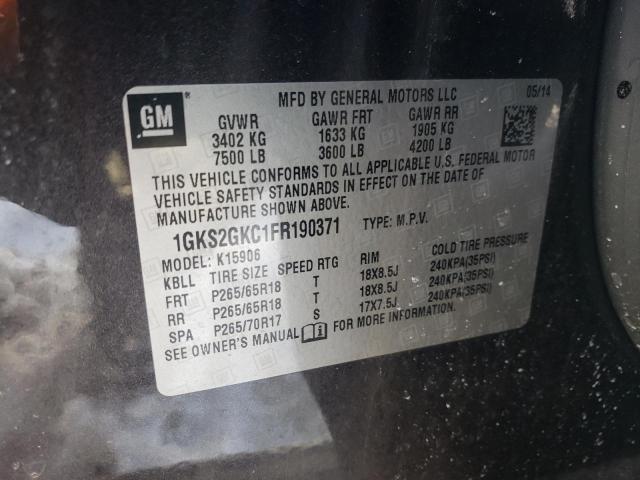 1GKS2GKC1FR190371 GMC Yukon Xl K1500 Sle