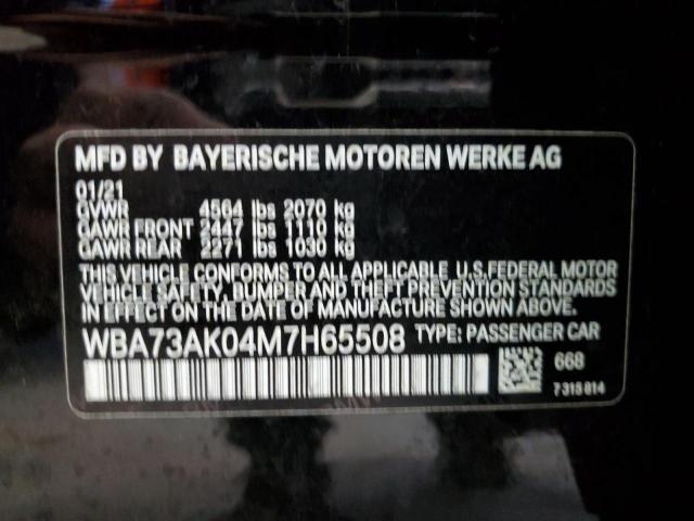 WBA73AK04M7H65508 BMW 228XI