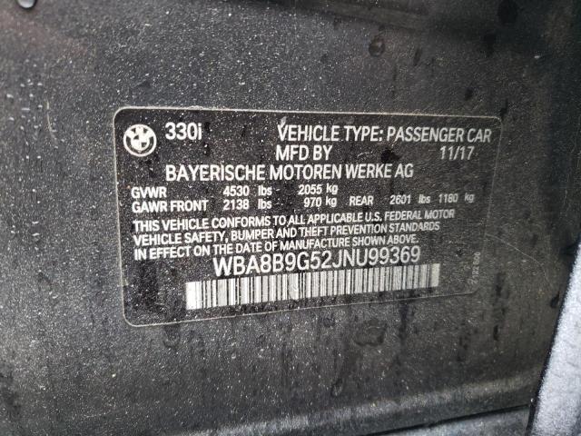 WBA8B9G52JNU99369 BMW 330 I