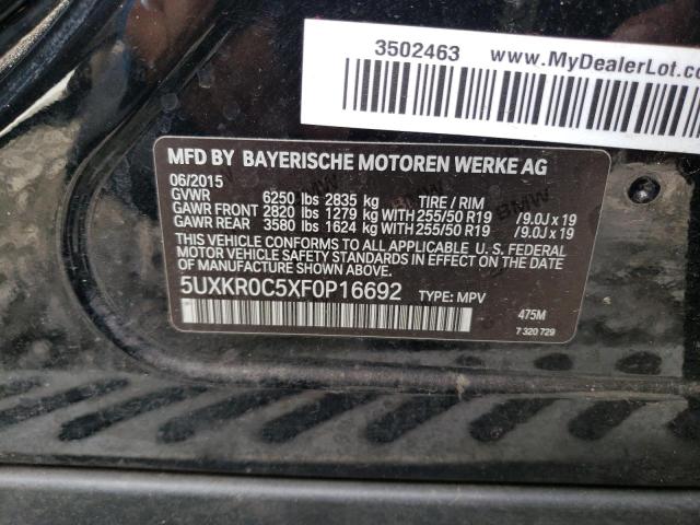 5UXKR0C5XF0P16692 BMW X5 Xdrive35i