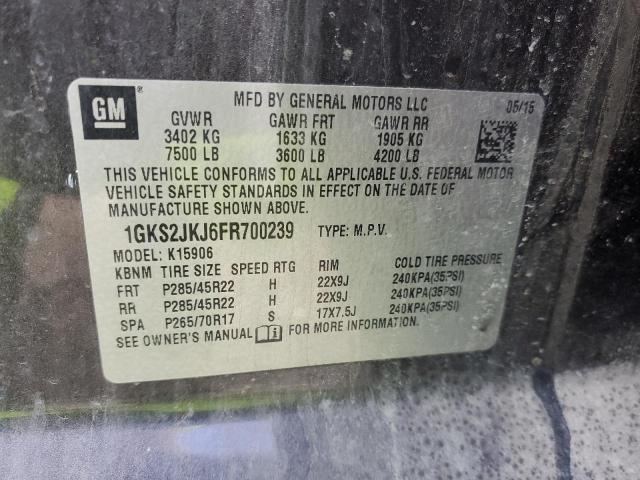 1GKS2JKJ6FR700239 GMC YUKON XL DENALI
