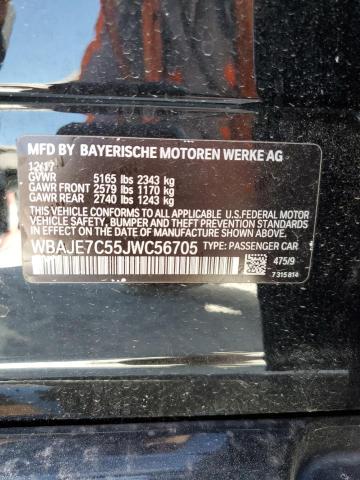 WBAJE7C55JWC56705 BMW 540 XI