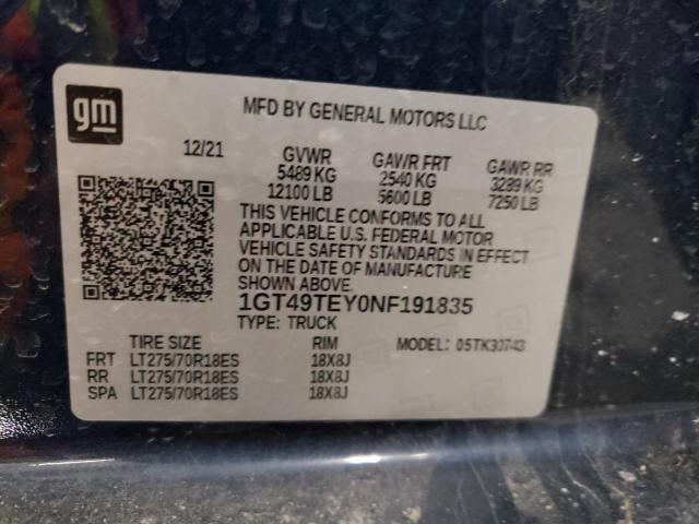 1GT49TEY0NF191835 GMC Sierra K3500 Sle