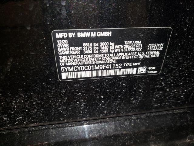 5YMCY0C01M9F41152 BMW X6 M
