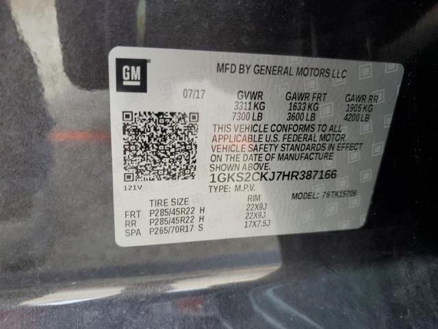 1GKS2CKJ7HR387166 GMC YUKON DENALI