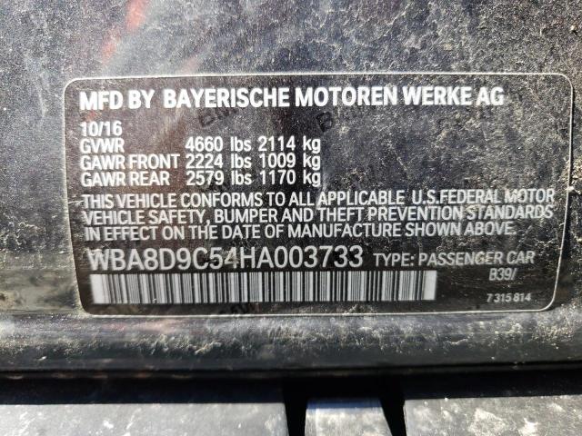 WBA8D9C54HA003733 BMW 330 XI