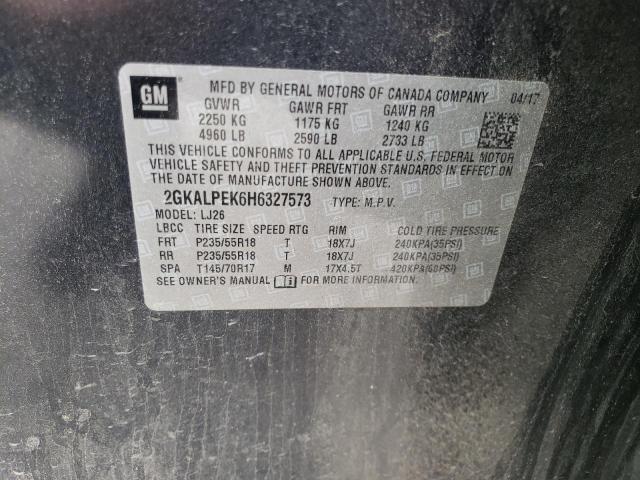 2GKALPEK6H6327573 GMC Terrain Slt