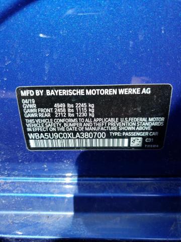WBA5U9C0XLA380700 BMW M340XI