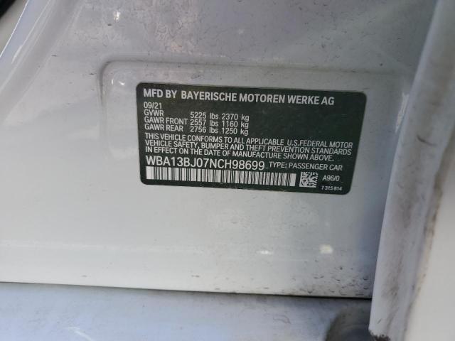 WBA13BJ07NCH98699 BMW 530 XI