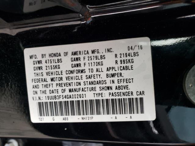 19UUB3F54GA002601 Acura TLX TECH
