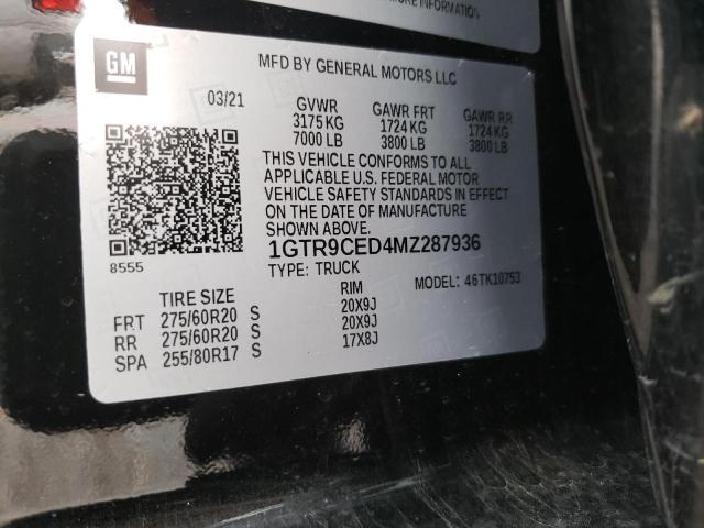 1GTR9CED4MZ287936 GMC Sierra K1500 Elevation