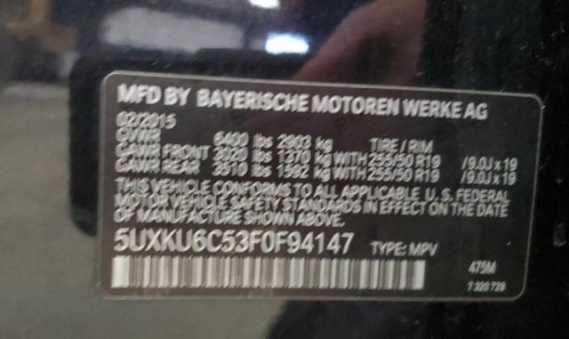 5UXKU6C53F0F94147 BMW X6 Xdrive50i