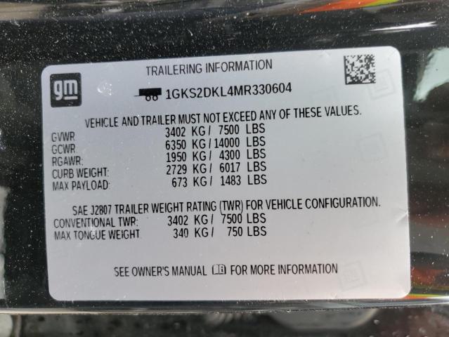 1GKS2DKL4MR330604 GMC YUKON DENALI