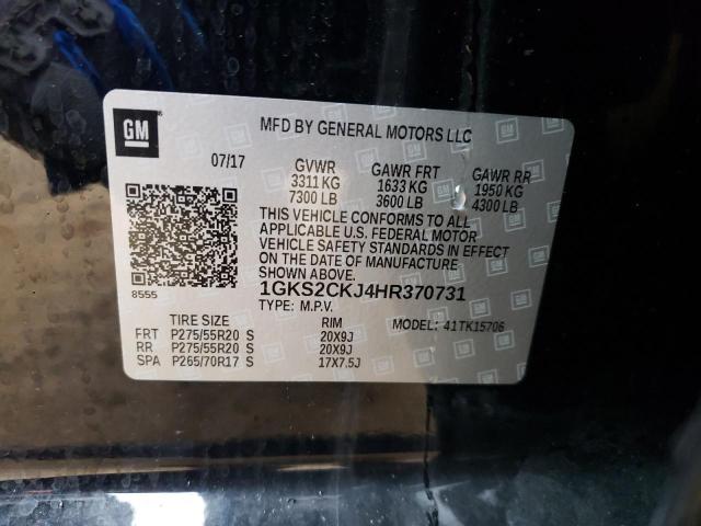 1GKS2CKJ4HR370731 GMC YUKON DENALI