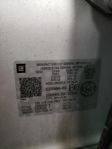 1GKKNSLS5KZ223365 GMC ACADIA SLE