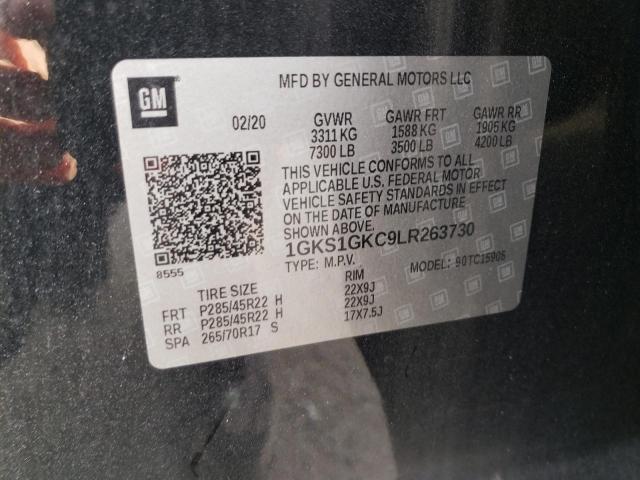 1GKS1GKC9LR263730 GMC Yukon Xl C1500 Slt