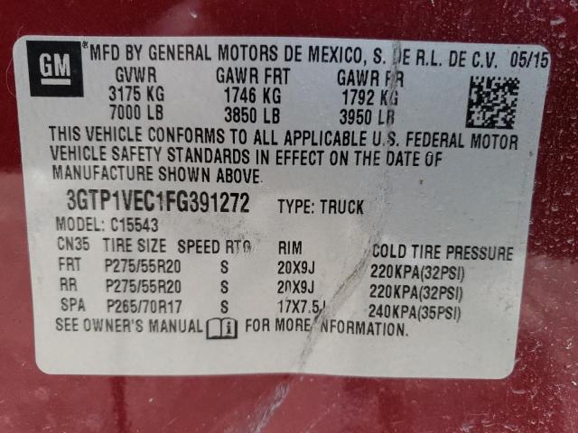 3GTP1VEC1FG391272 GMC Sierra C1500 Slt