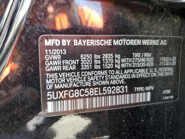 5UXFG8C58EL592831 BMW X6 Xdrive50i