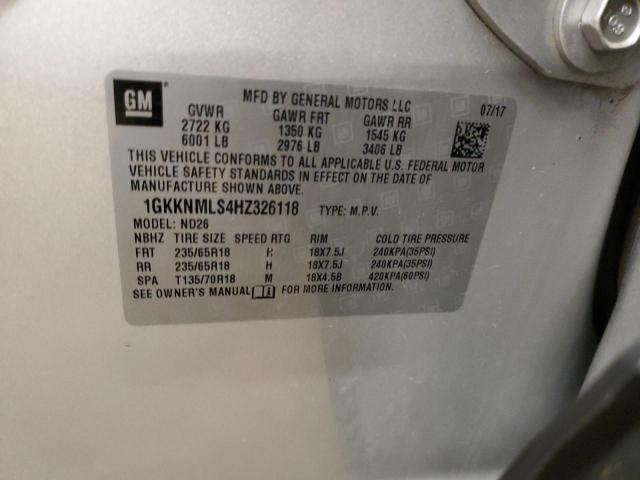 1GKKNMLS4HZ326118 GMC Acadia Slt-1