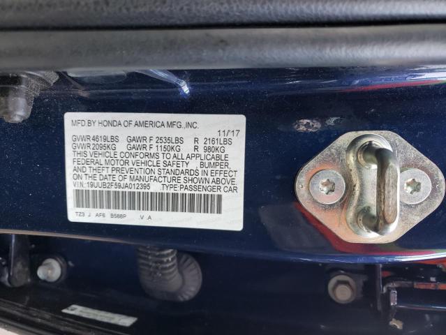 19UUB2F59JA012395 Acura TLX TECH