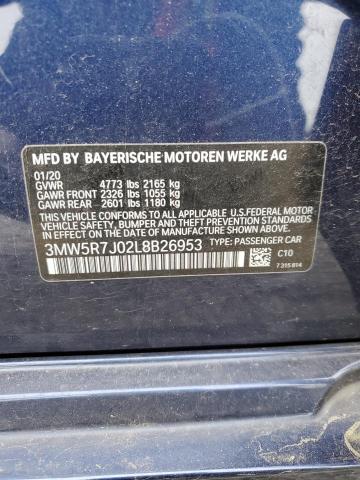 3MW5R7J02L8B26953 BMW 330XI