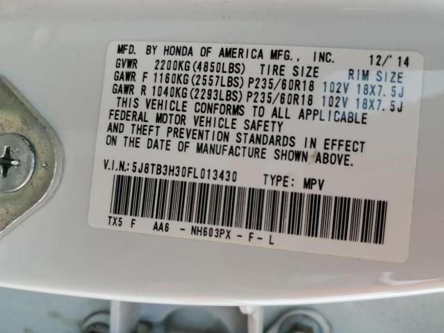5J8TB3H30FL013430 Acura RDX