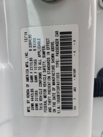 19UUB1F3XFA011935 Acura TLX
