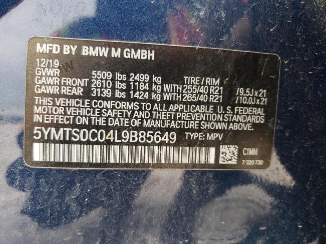 5YMTS0C04L9B85649 BMW X3 M Competition