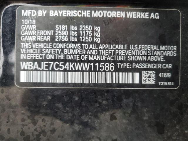 WBAJE7C54KWW11586 BMW 540 XI