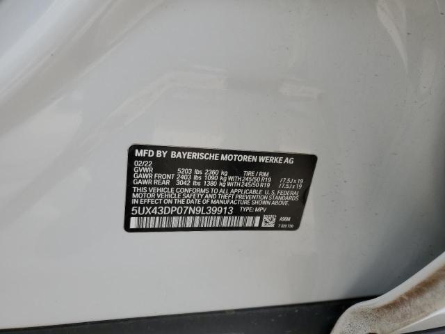 5UX43DP07N9L39913 BMW X3 Sdrive30i