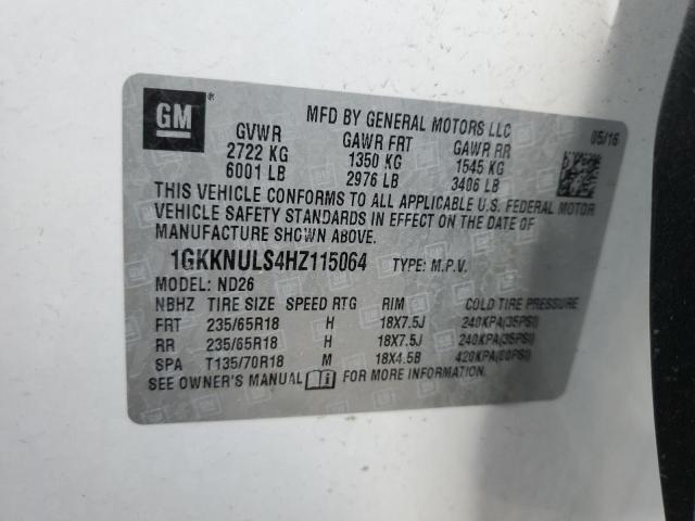 1GKKNULS4HZ115064 GMC Acadia Slt-1