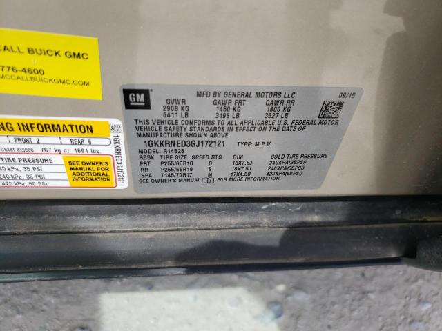 1GKKRNED3GJ172121 GMC ACADIA SLE
